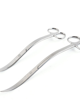 ADA品质波浪剪不锈钢水草 水族造景工具 弯剪鱼缸工具