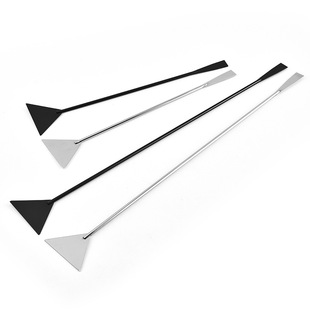 厂家直销高品质平砂铲不锈钢平沙器水草造景工具黑色碳化平砂器