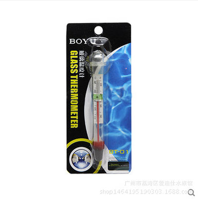 BOYU博宇BT-01/02水族箱鱼缸棒式玻璃温度计水温计博宇测温仪贴纸
