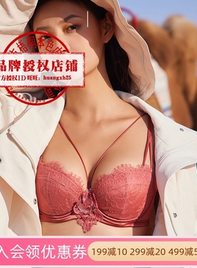 梧桐本色依寇WN21109性感蕾丝小胸聚拢文胸舒适软钢圈小夹棉AB杯