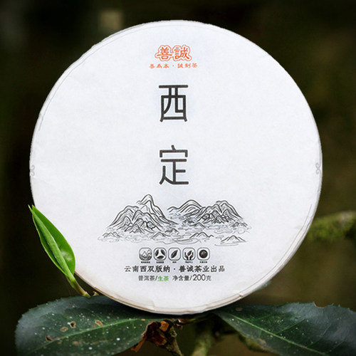 善诚勐海巴达头春200克生茶饼