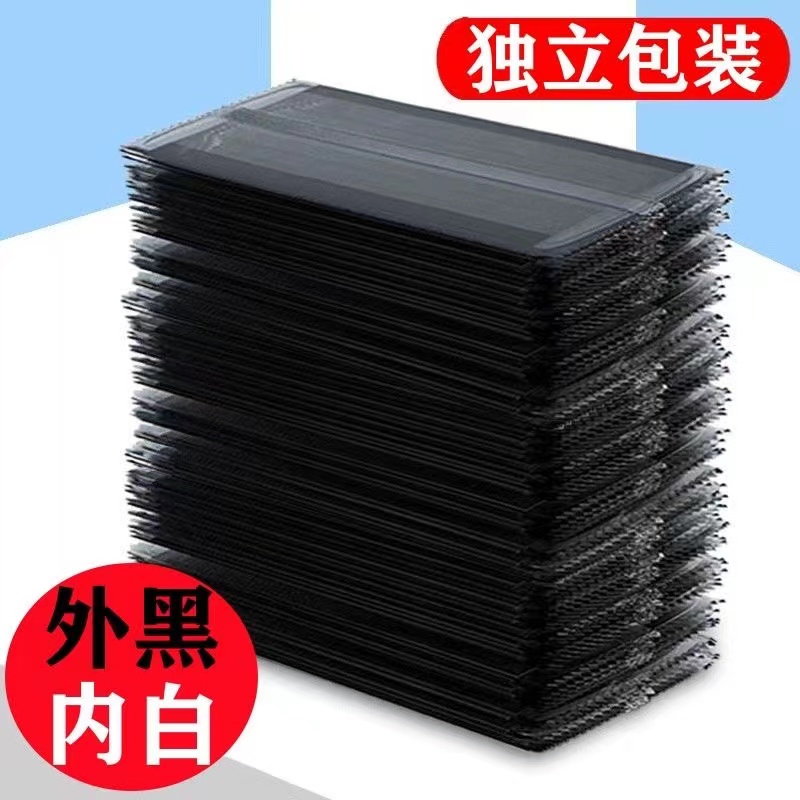 黑白款独立包装加宽扁耳带加厚三层一次性口罩美容防尘防晒加厚