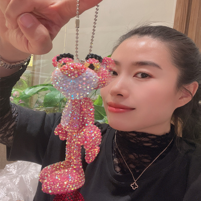 贴钻材料包钥匙扣DIY粘钻顽皮豹