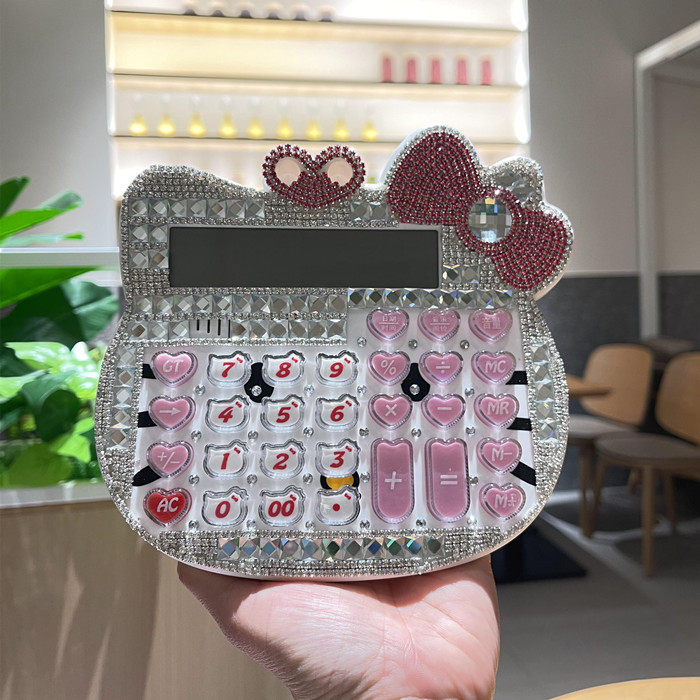 手工DIY镶钻创意语音计算器