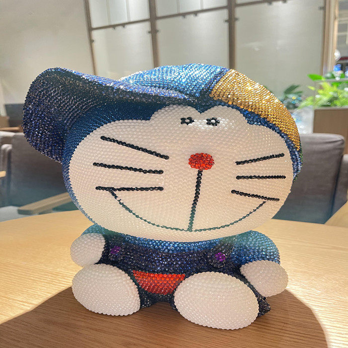 diy包邮贴钻彩色叮当猫元旦帽子