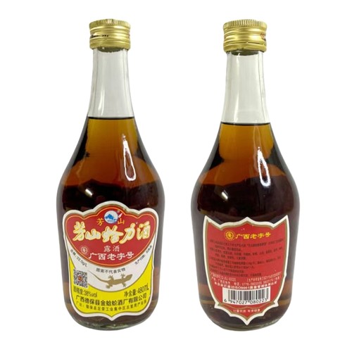 广西德保芳山蛤力酒38度露酒老字号金蛤蚧酒厂滋补酒泡酒480ml/瓶 - 封面