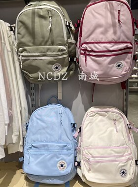 Converse匡威新款蓝色粉拼色大号双肩包运动大容量书包UA5797-UFC