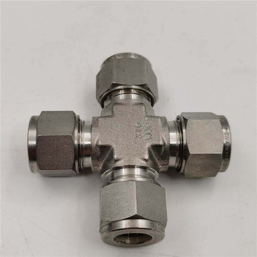 swagelok世伟洛克12mm卡套管四通接头 非实价