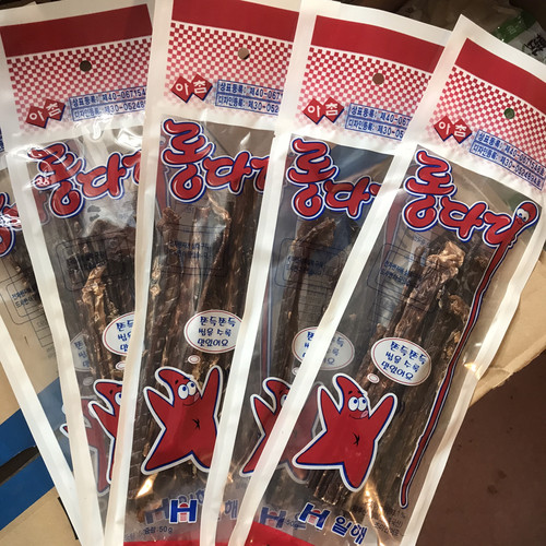韩国零食 即食干章鱼腿海味零食大长鱿鱼爪硬好吃下酒菜50g