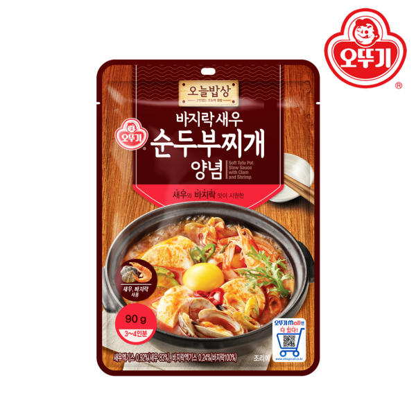 韩国进口不倒翁 花蛤大虾纯豆腐汤料部队汤锅奥土基调料包3~4人份