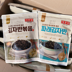 韩国进口食品大川海苔青脆炒海苔碎拌米饭饭团海味即食紫菜60g袋