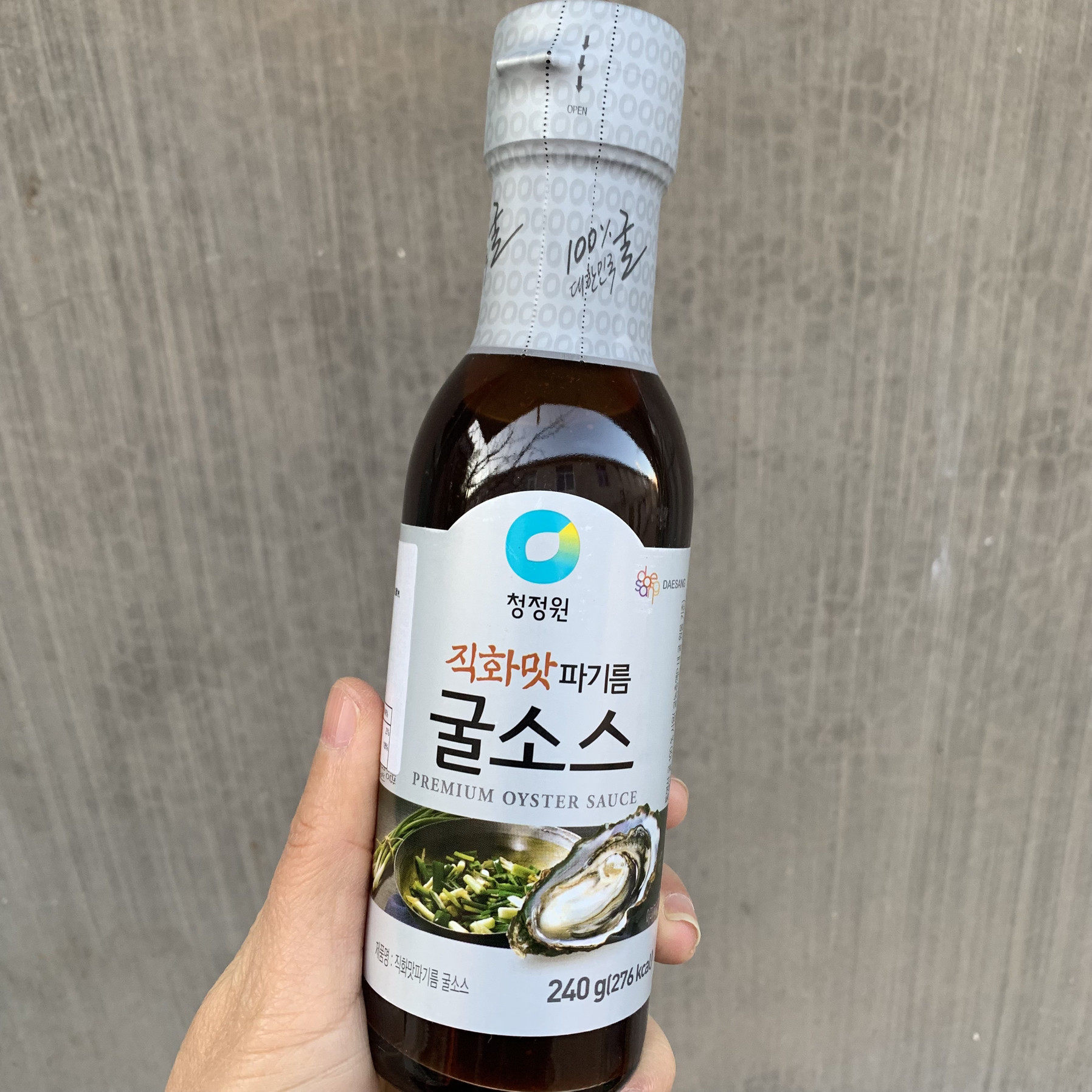 韩国清净园直火葱油240g牡蛎酱汁蚝油酱汁浓香海鲜蚝油炒菜蛋炒饭