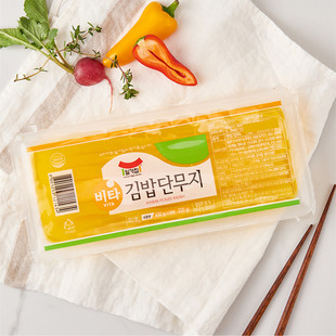 韩国进口一家府 甜脆黄萝卜条奶酪萝卜条包饭寿司萝卜条开胃菜400