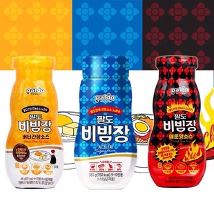 韩国进口paido八道拌饭酱拌面李俊昊辣炒干拌酱原味辣味黄油酱油
