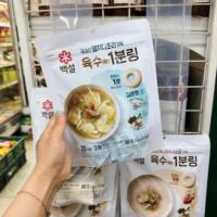 Korean proxy purchase of Snow White concentrated anchovy soup, beef bone soup, clam and clam soup, portable fast food, delicious and tasty, 80g thumbnail 3