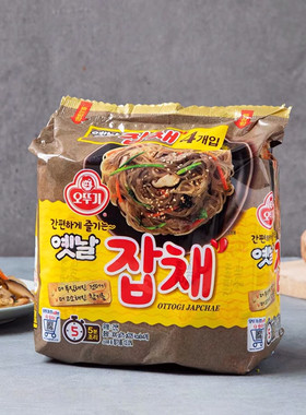 韩国进口食品 不倒翁炒杂菜粉方便速食料理粉丝粉条拉面炒杂菜75g
