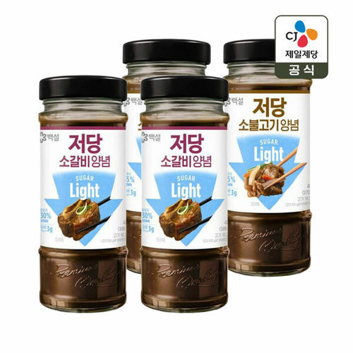 韩国进口白雪LA牛肋骨牛肉酱料低糖低卡调味料腌料韩式风味480g