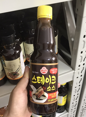 韩国进口 不倒翁牛排沙司酱 牛排sauce 煎炸类蘸酱 415g 牛排汁