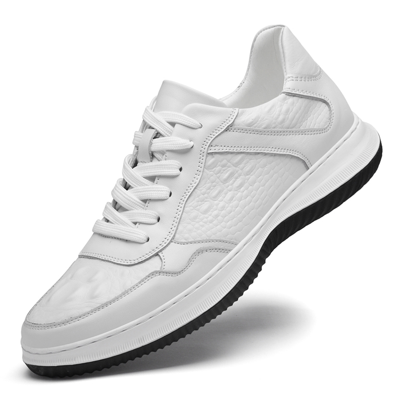 秋季新款皮面透气头层牛皮休闲鞋