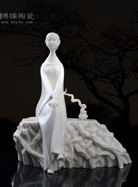 德化陶瓷会所工艺品摆件家居装饰