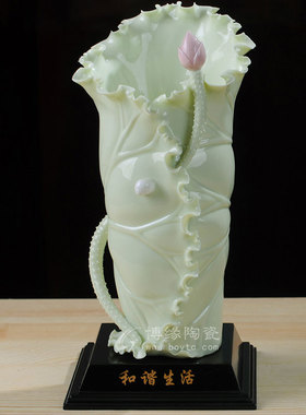 和谐中式风插花商务摆件家居装饰
