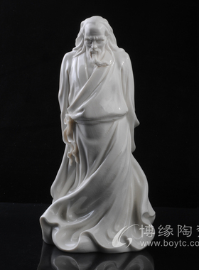 泪罗魂陶瓷德化白瓷屈原苏献忠苏珠庄大师家居客厅办公室装饰摆件