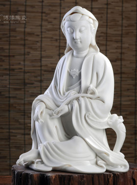 如意观世音菩萨供奉居家德化白瓷