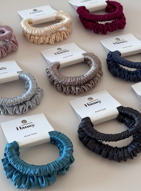 高品质缎面日常百搭发绳橡皮筋扎头发女新款高马尾发圈皮筋发饰