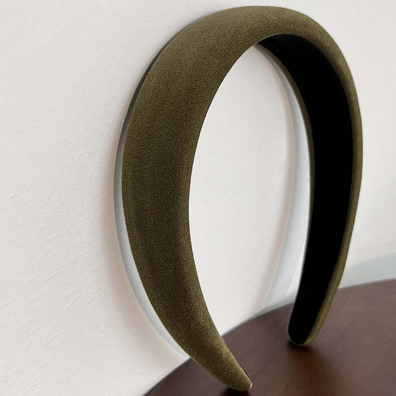 复古咸菜绿发箍高级感