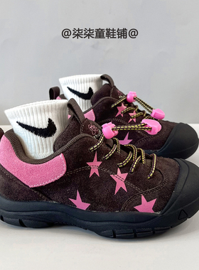 新款真皮女童户外溯溪鞋2025秋冬季儿童软底运动鞋男童防滑跑步鞋