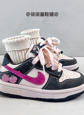真皮儿童加绒二棉鞋子2025冬季女童加绒运动鞋男童保暖休闲鞋板鞋
