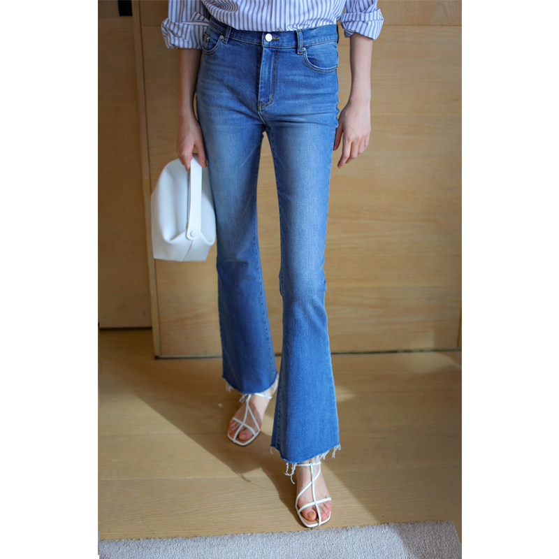 无有无印高腰显瘦显腿长紧身弹力时髦百搭微喇牛仔裤23049,女装/女士精品,牛仔裤,淘宝优惠券,粉丝福利购,淘宝优惠卷