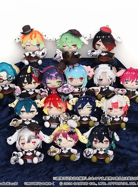 恶魔执事与黑猫周边 Sanrio联名 日本毛绒布偶挂件正品代购MOVIC