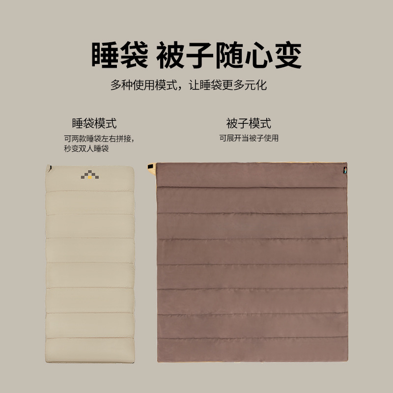 Luingbox露营盒子户外睡袋成人大人冬加厚防寒被子两用隔脏办公室