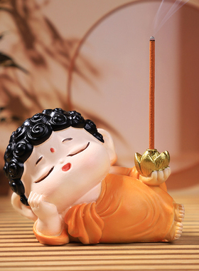 如来Q版茶几线香底座装饰品禅意