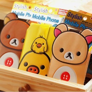 IPHONE4 ilakkuma 可爱卡通 手机套 轻松熊 手机包