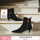 Steve 25秋冬新款 Madden思美登ROLLER金属扣短靴及踝靴女鞋