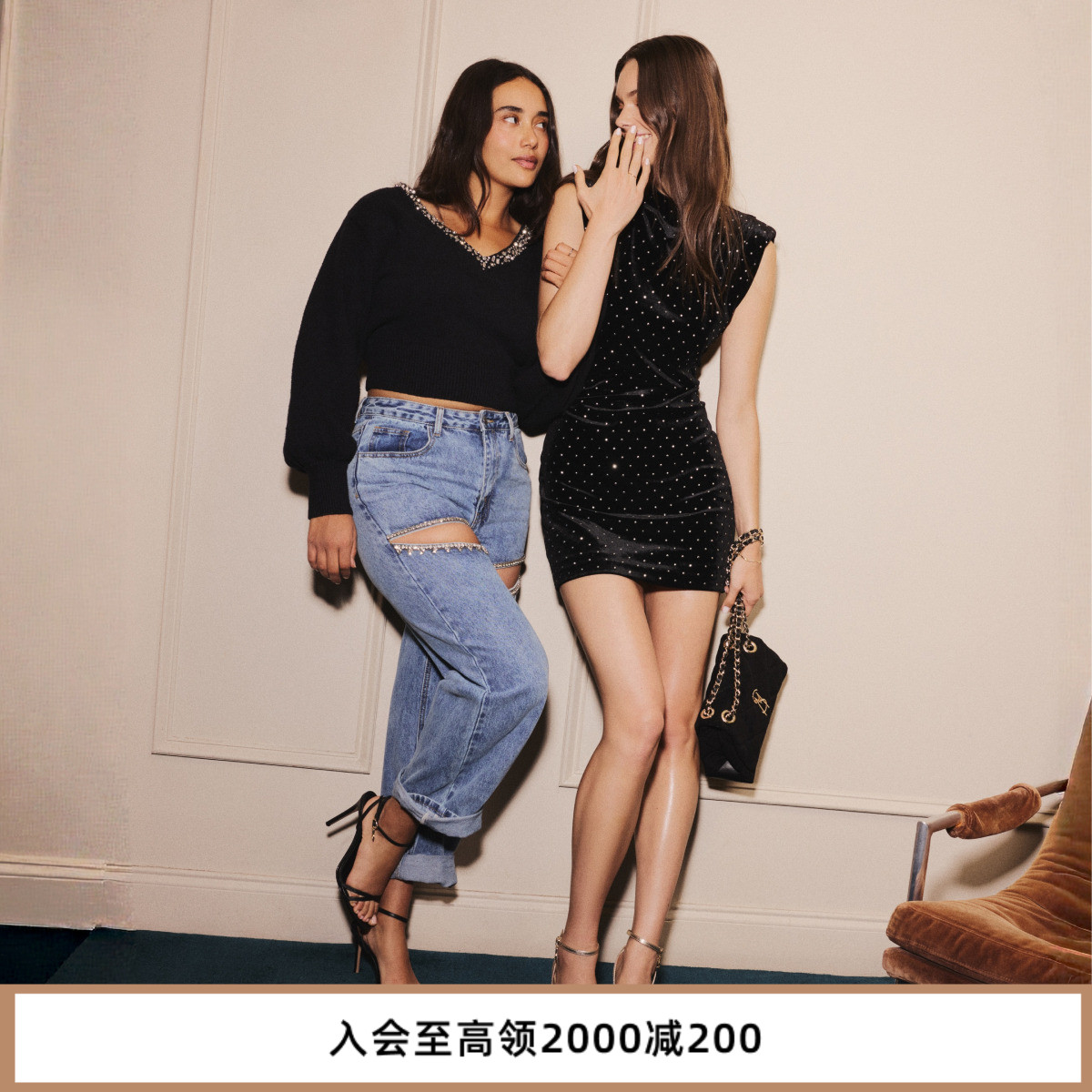 [25秋冬新款]Steve Madden思美登JYPSEY-CN宴会一字带高跟凉鞋