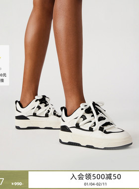 厚底Steve Madden思美登BOOMER女鞋拼色运动休闲鞋板鞋