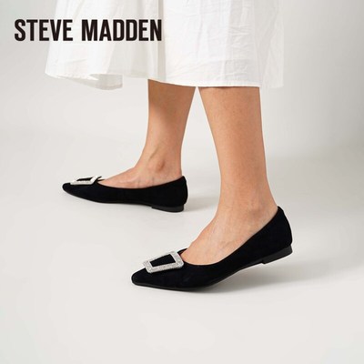 Steve Madden/思美登2024春夏新款浅口平底尖头女时尚单鞋QUENNAU