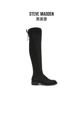 [25秋冬新款]厚底Steve Madden思美登XRAY长筒靴绒面系带过膝靴女