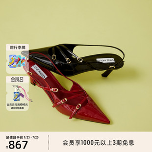 Madden思美登LIANA交叉细带小猫跟高跟凉鞋 邝玲玲同款 Steve