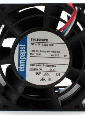 原装德国ebmpapst 614J/2HHPR 6032 24V 15W 滚珠轴承 散热风扇