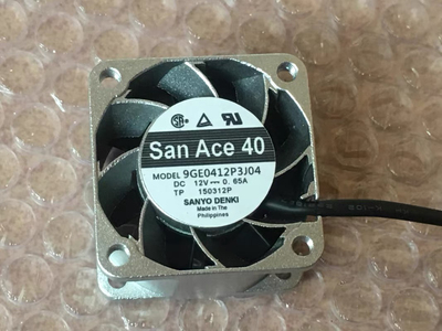 全新9GE0412P3J04/03 铝框12V 0.65A原装三洋SANYO 40*40*28设备
