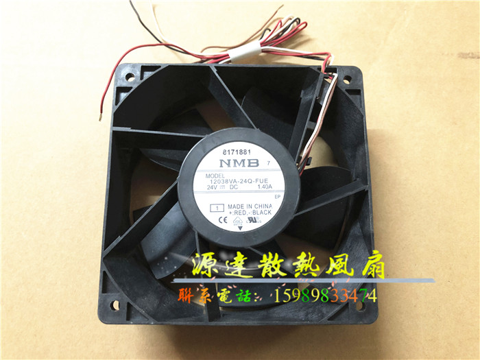 全新NMB 12038 12038VA-24Q-FUE 24V 1.40A 高端变频器散热风扇