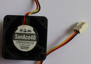 三洋风扇109P0424H316 24V 0.095A 4CM 4028 24V 带检测 散热风机