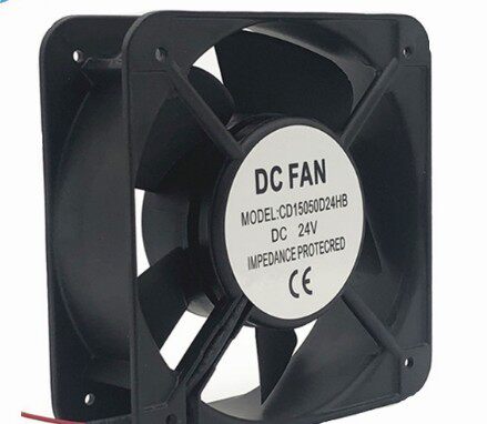 全新15CM/厘米 15050 DC24V 大风量高转速铝壳散热风扇 直流风机