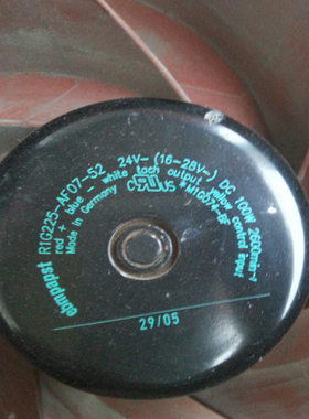进口德国ebmpapst R1G225-AF07-52/29 24V 22.5CM 100W离心风机