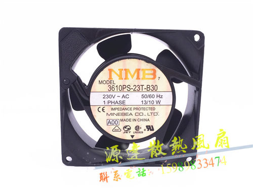 3610PS-23T-B30日本NMB 9025铝框风扇 9CM交流风机230V 13/10W