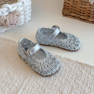 平底透气蕾丝网纱宝宝单鞋2026春